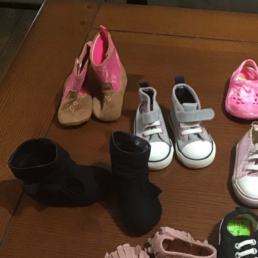 Huge Lot Infant Girl Size 2 Shoes